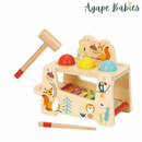 Montessori Educative Learning Wooden Pound & Tap Bench Activity Toy