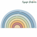 Montessori Educative Learning Wooden Rainbow Stacker Activity Toy