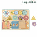 Montessori Educative Learning Wooden Busy Board Activity Sensory Toy