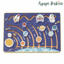 Montessori Educative Learning Wooden Space Maze Activity Toy