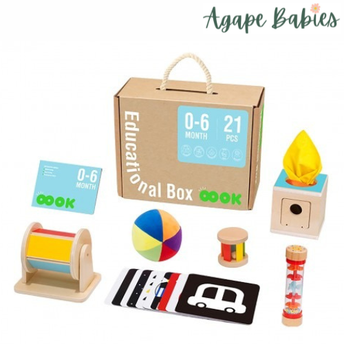 Montessori Educative Learning Wooden Educational Box 0-6 months