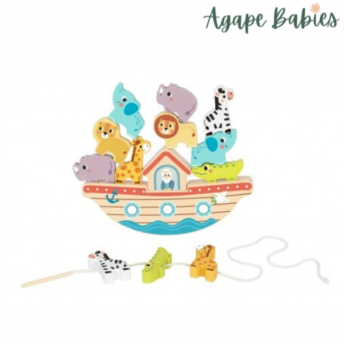 Montessori Educative Learning Wooden 2 In 1 Noah's Ark Balance Activity Toy