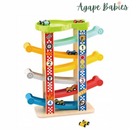 Montessori Educative Learning Wooden Car Racer Sliding Tower Activity Toy