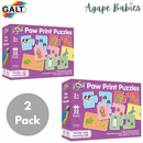 [2 Pack] Galt Paw Print Puzzles