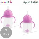 [Bundle Of 2] Munchkin Click Lock ™ Weighted Flexi-Straw Cup - 7oz (Purple)