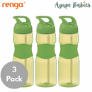 [3 Pack] Renga Moly Tritan Water Bottle With Straw - 730ML (3 Colors)