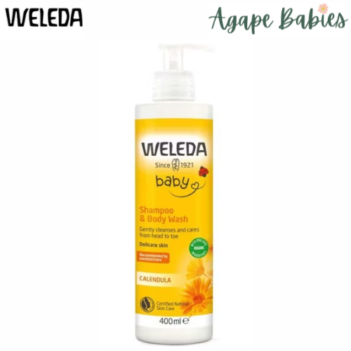 Weleda Calendula Shampoo & Body Wash, 400ml Exp: 04/27
