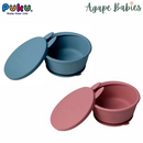 Puku Food Grade Silicone Suction Kids Bowl With Lid - 2 Colors