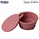 Puku Food Grade Silicone Suction Kids Bowl With Lid - 2 Colors