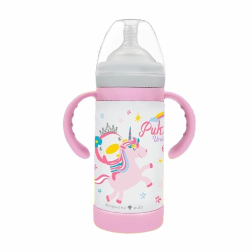 Puku Stainless Steel Insulated Training Bottle 240ml - Pink