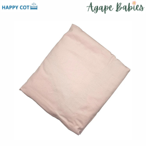 Happy Cot 100% Cotton Fitted Sheet - Plain Pink