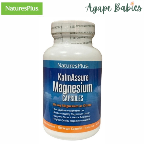 Natures Plus KalmAssure Magnesium 315 mg, 120 vcaps Exp: 05/28
