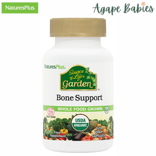 Natures Plus Source of Life Garden Bone Support w/ AlgaeCal, 120 caps. Exp: 03/28