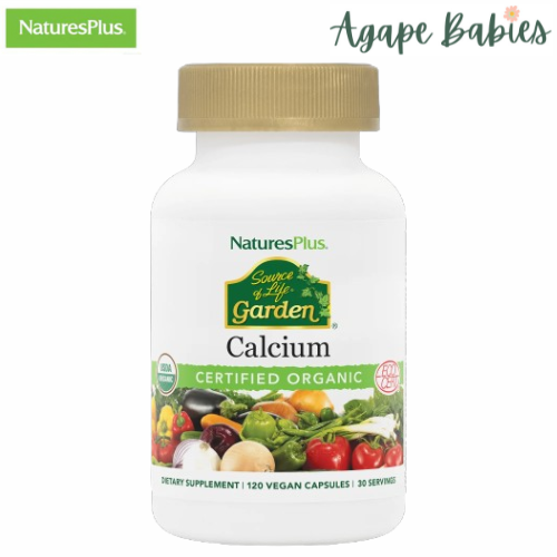 Natures Plus Source of Life Garden Calcium w/AlgaeCal , 120 vcaps. Exp: 03/28
