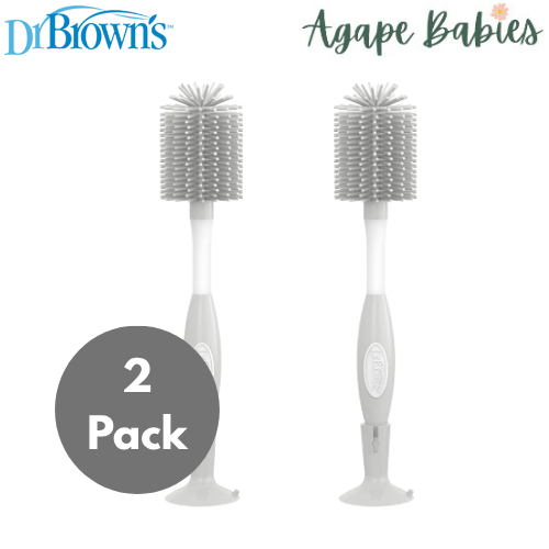 [Bundle of 2] Dr.Brown's Soft Touch Bottle Brush - Gray