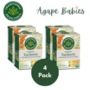 [Bundle Of 4] Traditional Medicinals Organic Turmeric with Meadowsweet and Ginger, 16 bags Exp: 06/28