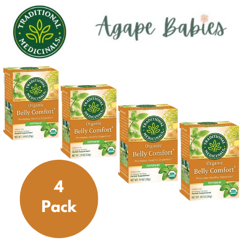 [Bundle Of 4] Traditional Medicinals Belly Comfort, 16 bags Exp: