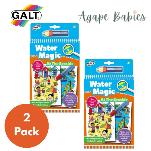 [2 Pack] Galt Water Magic - Look and Find (At The Seaside)