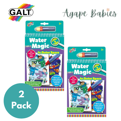 [2 Pack] Galt Water Magic - Look and Find (In Outer Space)