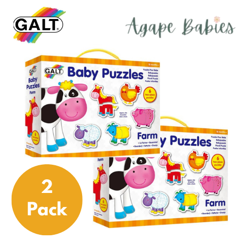 [Bundle Of 2] Galt Baby Puzzles - 4 Designs