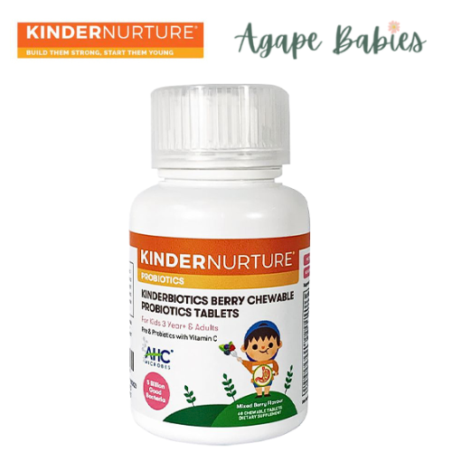 KinderNurture KinderBiotics Berries Chewable Tablet, 60 Tabs Exp-09/25