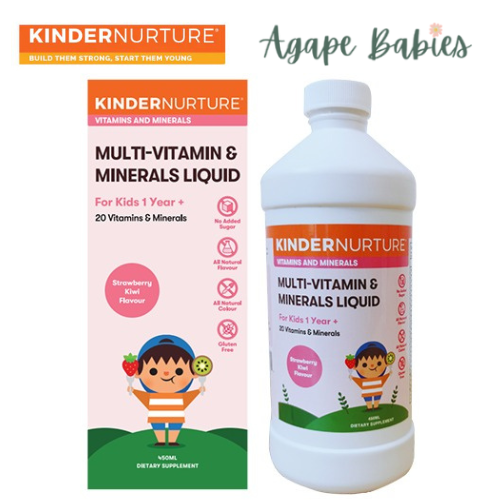 KinderNurture Multi-Vitamin & Minerals Liquid, 450ml.