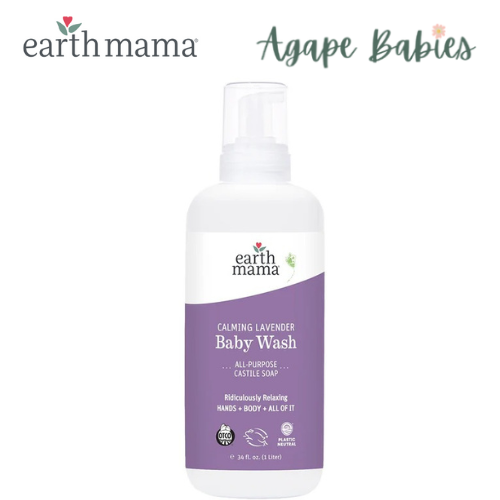 Earth Mama Calming Lavender Baby Wash 34 fl. oz. (1 liter ) Exp: 03/26