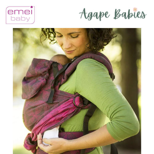 Emeibaby Wrap Conversion Toddler+ Carrier - Full Baali Zyklame Dark