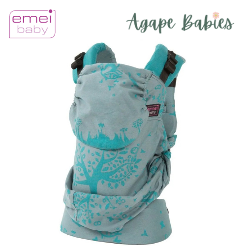 Emeibaby Wrap Conversion Toddler+ Carrier - Full Treemei Bright Grey Turquoise