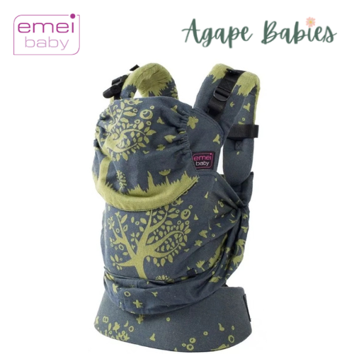 Emeibaby Wrap Conversion Toddler+ Carrier - Full Treemei Dark Blue Bright Green