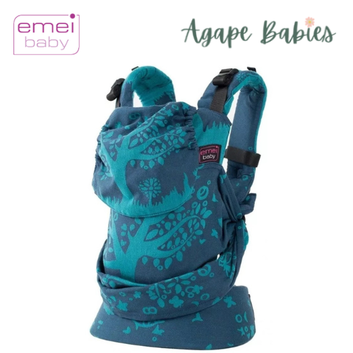 Emeibaby Wrap Conversion Toddler+ Carrier - Full Treemei Dark Blue Turquoise