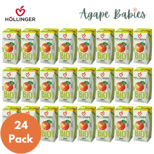 [24-Pack] Hollinger Organic Apple Cloudy, 200ml [Exp:12/25]