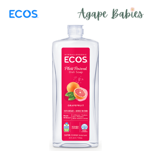 ECOS Dishmate Hypoallergenic Dish Soap - Grapefruit 25oz/739ml