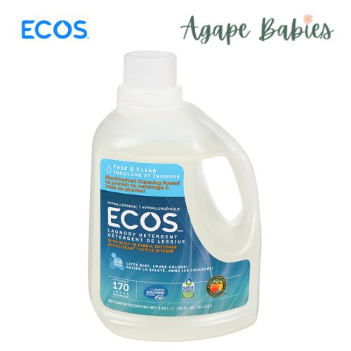 ECOS Hypoallergenic Laundry Detergent - Free And Clear 170oz/5.03L Exp: 03/27