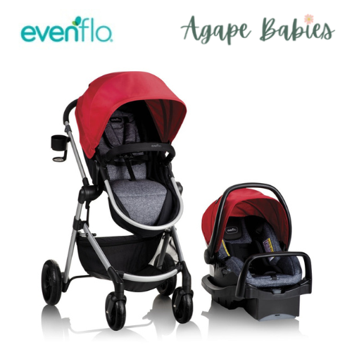 Evenflo Pivot® Modular Travel System w/ SafeMax Infant Car Seat - Salsa