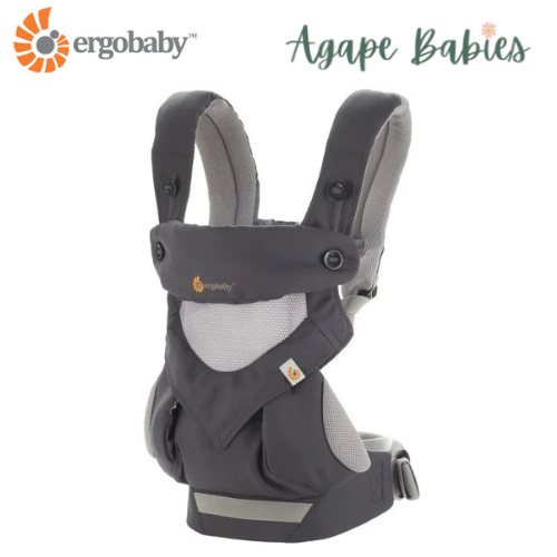 [10 year local warranty] ErgoBaby 360 Cool Air Mesh Baby Carrier - Carbon Grey