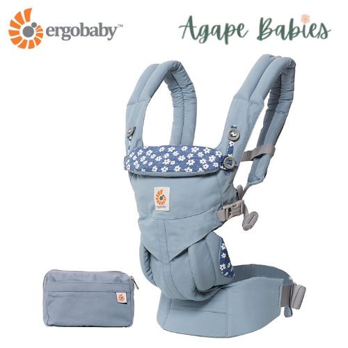 [10 year local warranty] ErgoBaby Omni 360 Baby Carrier - Blue Daisy