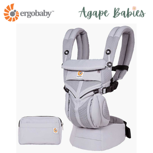 [10 year local warranty] Ergobaby Omni 360 Cool Air Mesh Baby Carrier - Lilac Grey