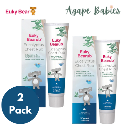 [Bundle Of 2] Euky Bear Bearub Eucalyptus Chest Rub (50g)