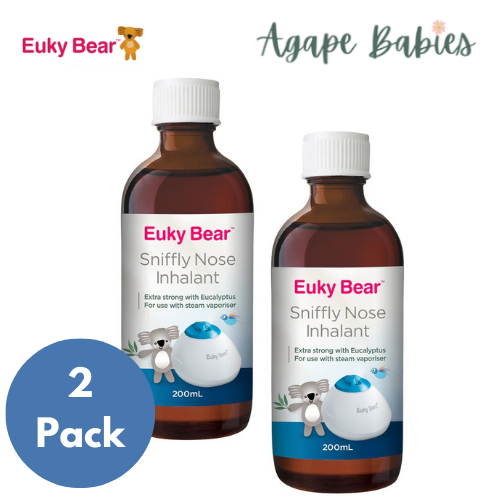 [Bundle Of 2] Euky Bear Sniffly Nose Inhalant 200ml Exp: 02/24