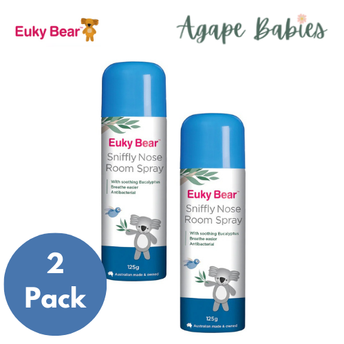 [Bundle Of 2] Euky Bear Sniffly Nose Room Spray (125g) Exp: 03/24