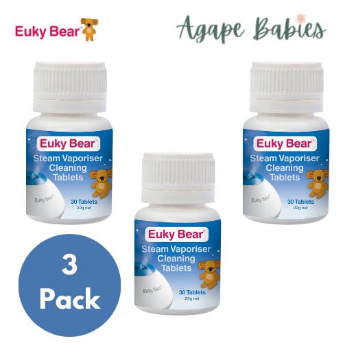 [Bundle Of 3] Euky Bear Steam Vaporiser Cleaning Tablets 30s