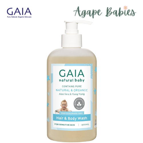 GAIA Hair & Body Wash + Pump 500ml Exp: 02/26