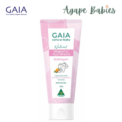 GAIA Natural Probiotic Toothpaste 50g  - Bubblegum Exp: 01/26