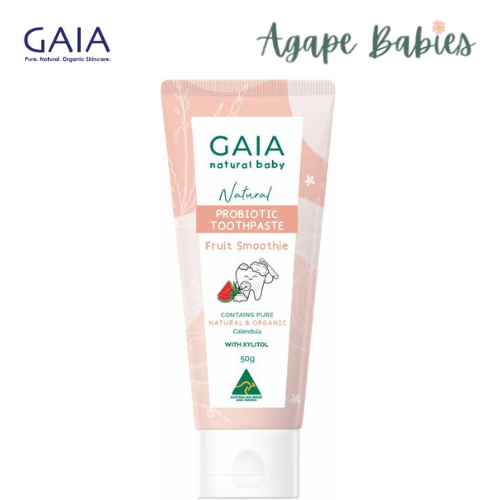 GAIA Natural Probiotic Toothpaste 50g  - Fruit Smoothie Exp: 01/26