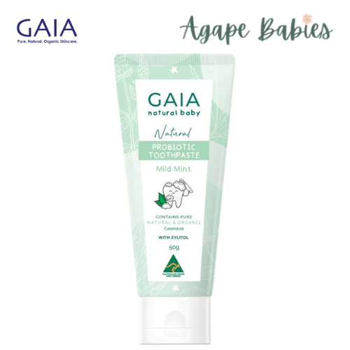 GAIA Natural Probiotic Toothpaste 50g  - Mild Mint Exp: 01/26