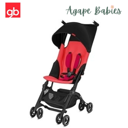 GB Pockit + Y stroller - Cherry Red (2 Yr Warranty)