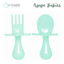 Grabease First Self Feeding Utensil Set - Mint
