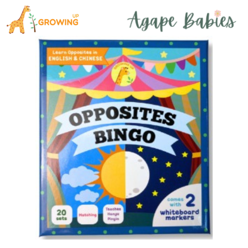 Growing Up Academy Educational Card Game – Opposite Bingo