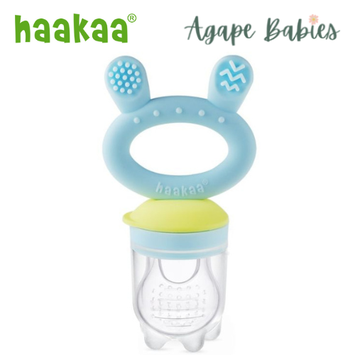 Haakaa Fresh Food Feeder & Cover Set - Blue